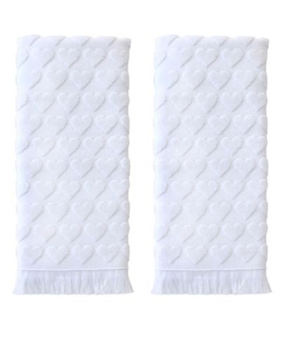 SKL Home набор из 2 полотенец для рук Heart Jacquard