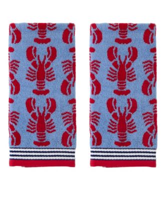 Набор из 2 махровых полотенец для рук SKL Home Lobster Jacquard
