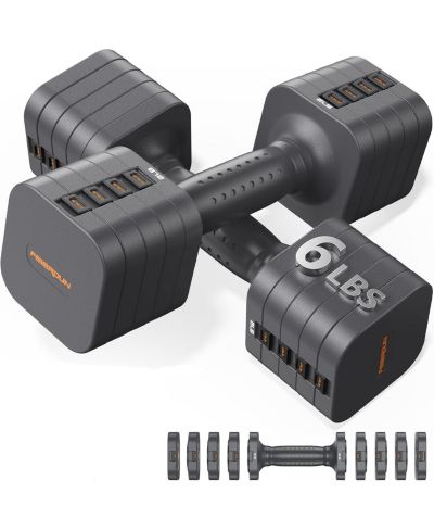 Пара разборных гантелей FED FITNESS 5-in-1 для домашнего спортзала