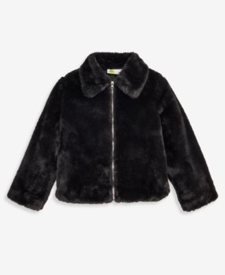 Epic Threads Toddler Girls' 2T-5T Solid Faux-Fur Jacket, Macy's Exclusive
