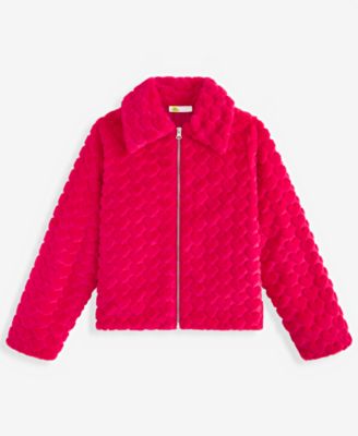 Epic Threads Girls' XS-XL Heart Faux-Fur Jacket, Macy's Exclusive