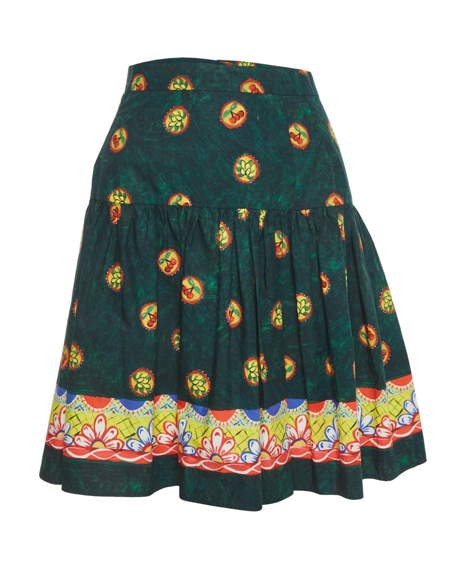 Pre-Owned Dolce & Gabbana Женский Cherry Print Cotton Mini Skirt