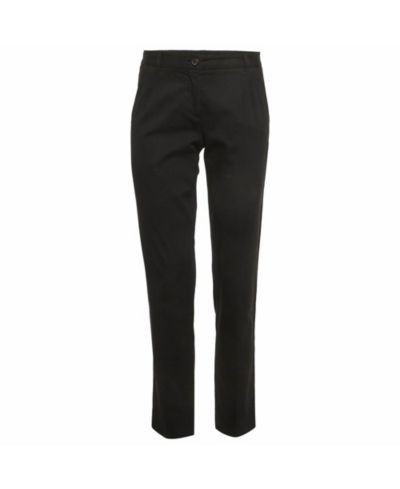 Pre-Owned Dolce & Gabbana Women's Gabardine Straight Fit Trousers