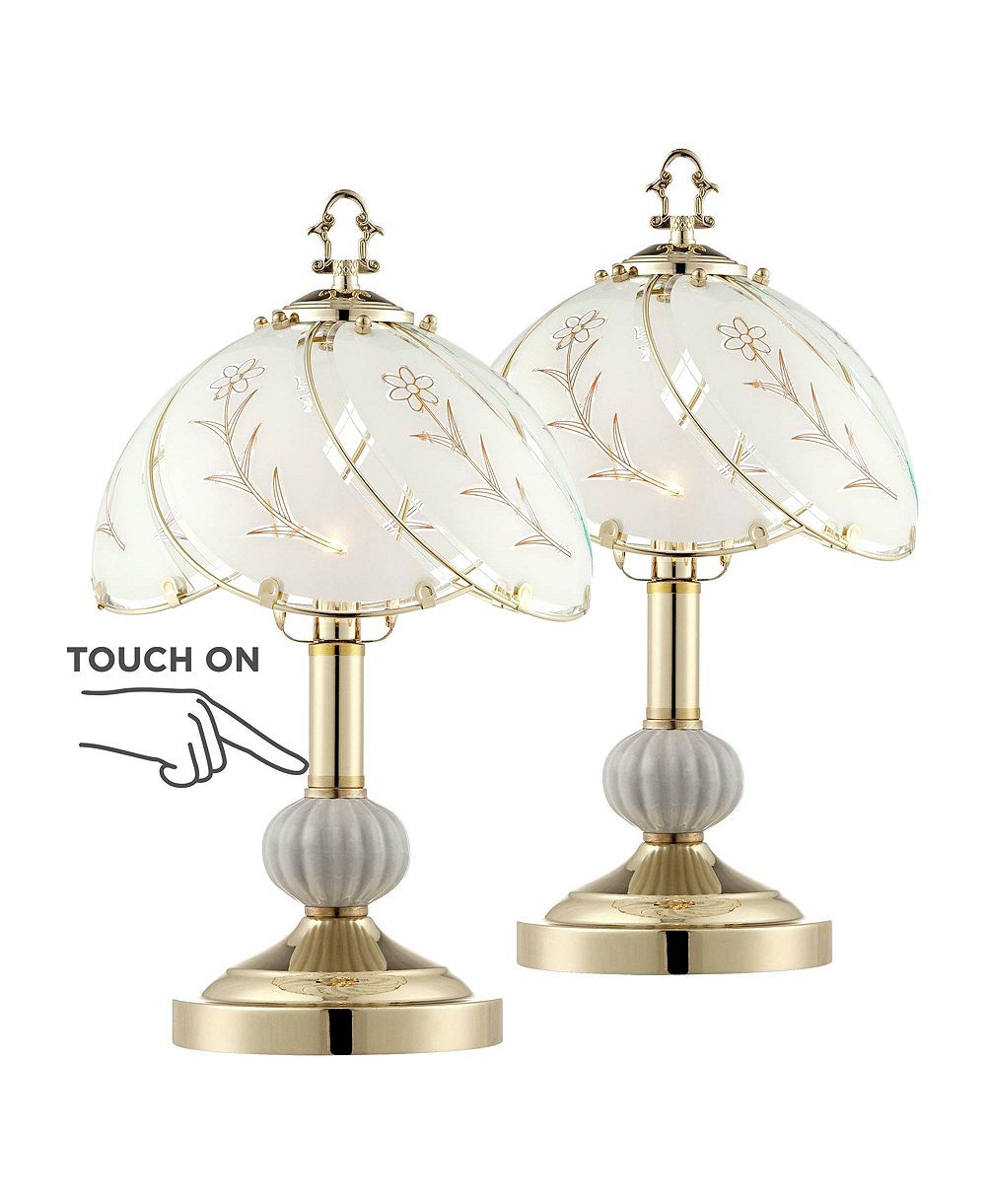 Набор из 2-х настольных ламп Regency Hill Traditional Accent, Polished Brass