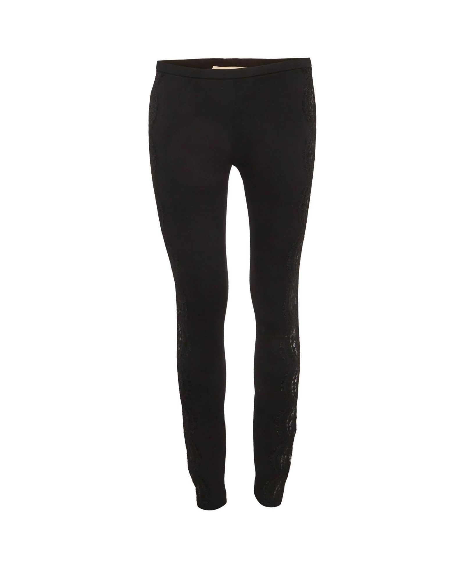 Pre-Owned Emilio Pucci Women's Lace Trim Jersey Skinny Trousers