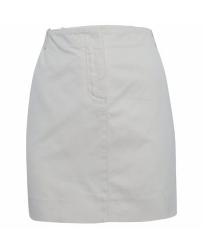 Женская мини-юбка из кремового твилла Chloe