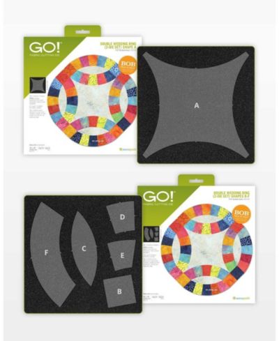 AccuQuilt GO набор для квилтинга Double Wedding Ring-11 1/2" (2 формы)