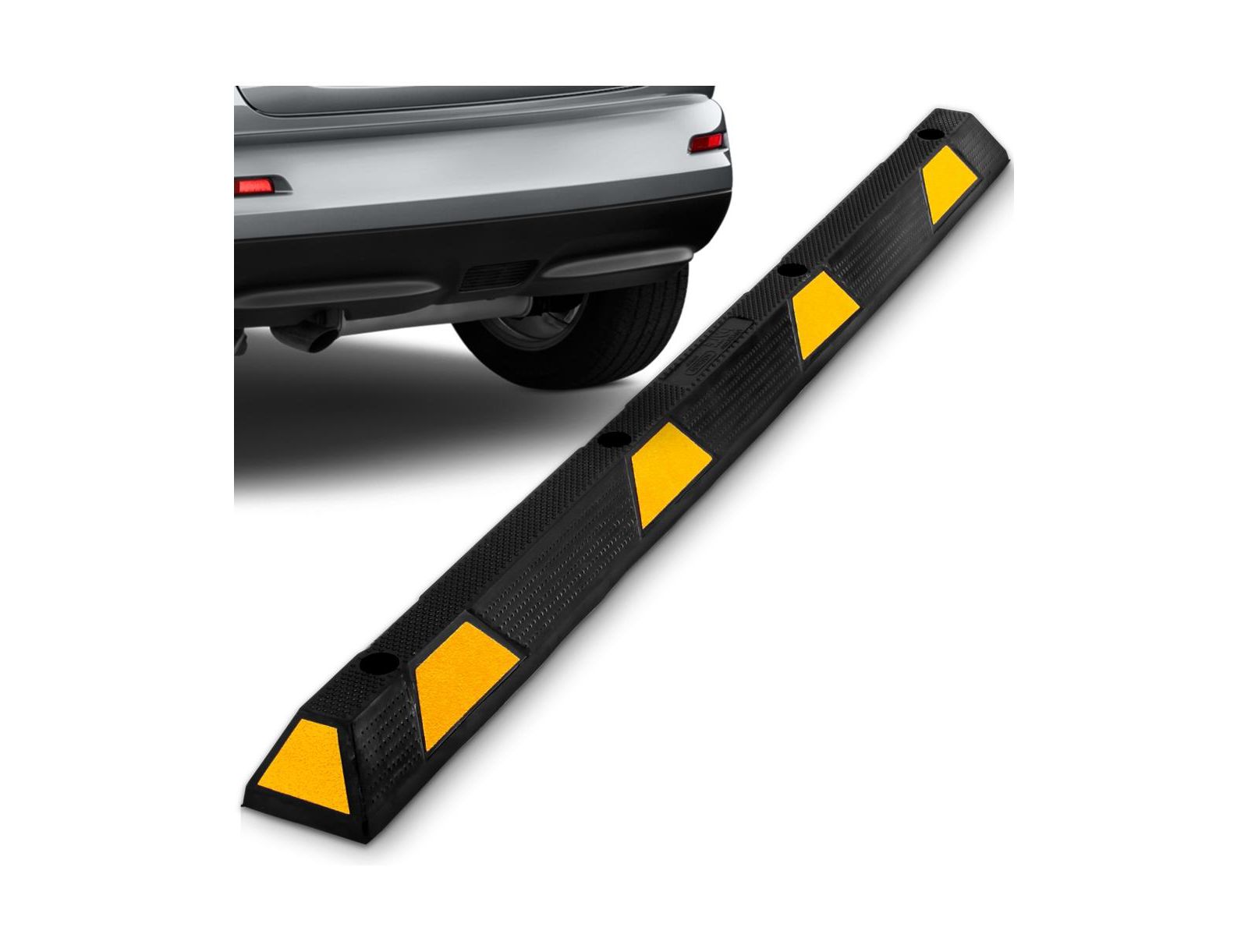 Автомобильный стопор Pyle Heavy-Duty Rubber Block