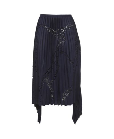 Женская юбка Emilio Pucci Pre-Owned Laser Cut Plisse High Low Hem