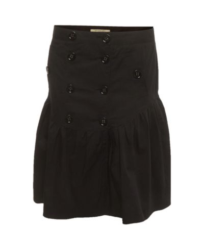 Короткая плиссированная юбка Burberry Women's Cotton Pre-Owned