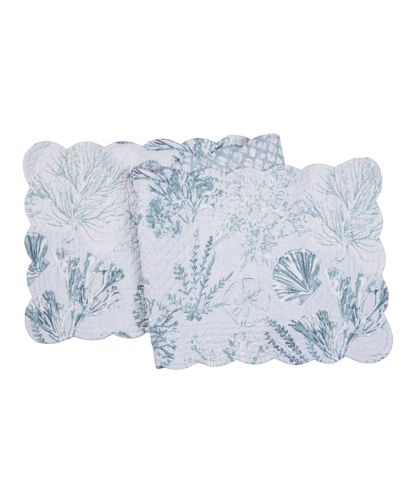 Дорожка на стол C&F Home Cerulean Breeze Coastal Marine Print Quilted 14" x 51"