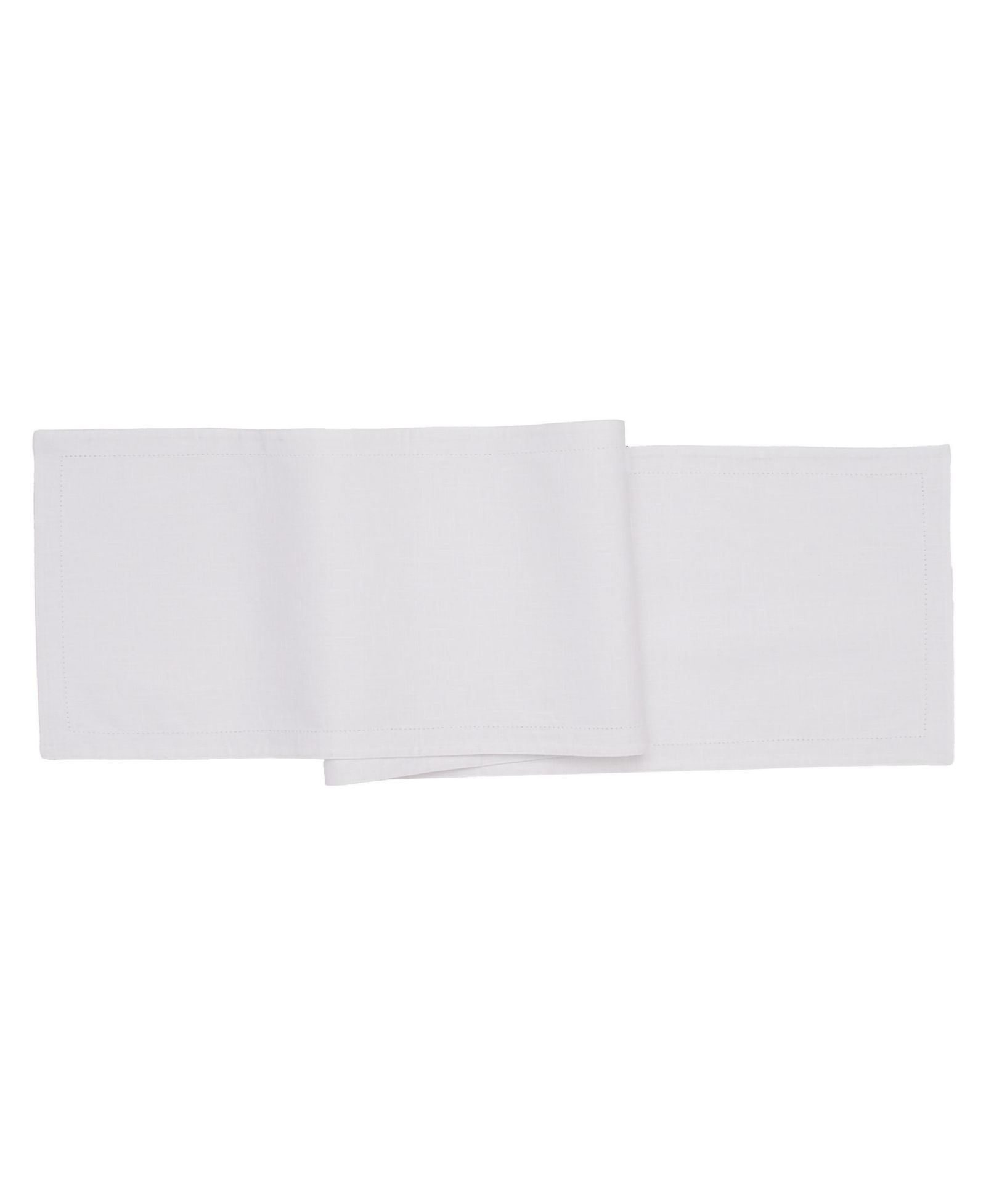 Дорожка для стола C&F Home Hemstitch, однотонная белая, 72" x 14"