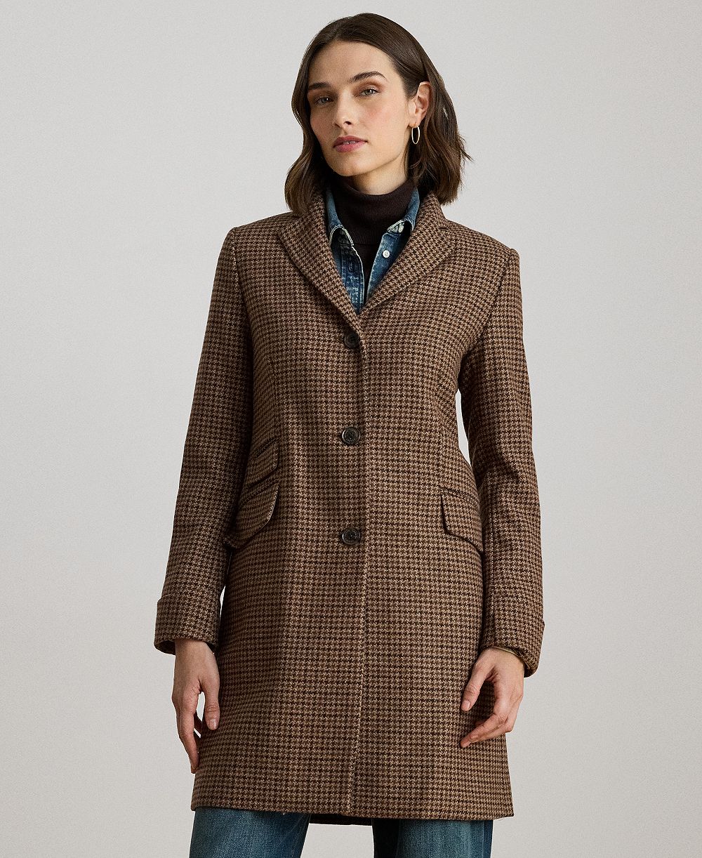 Lauren Ralph Lauren Women's Single-Breasted Walker Coat, Created for Macy's