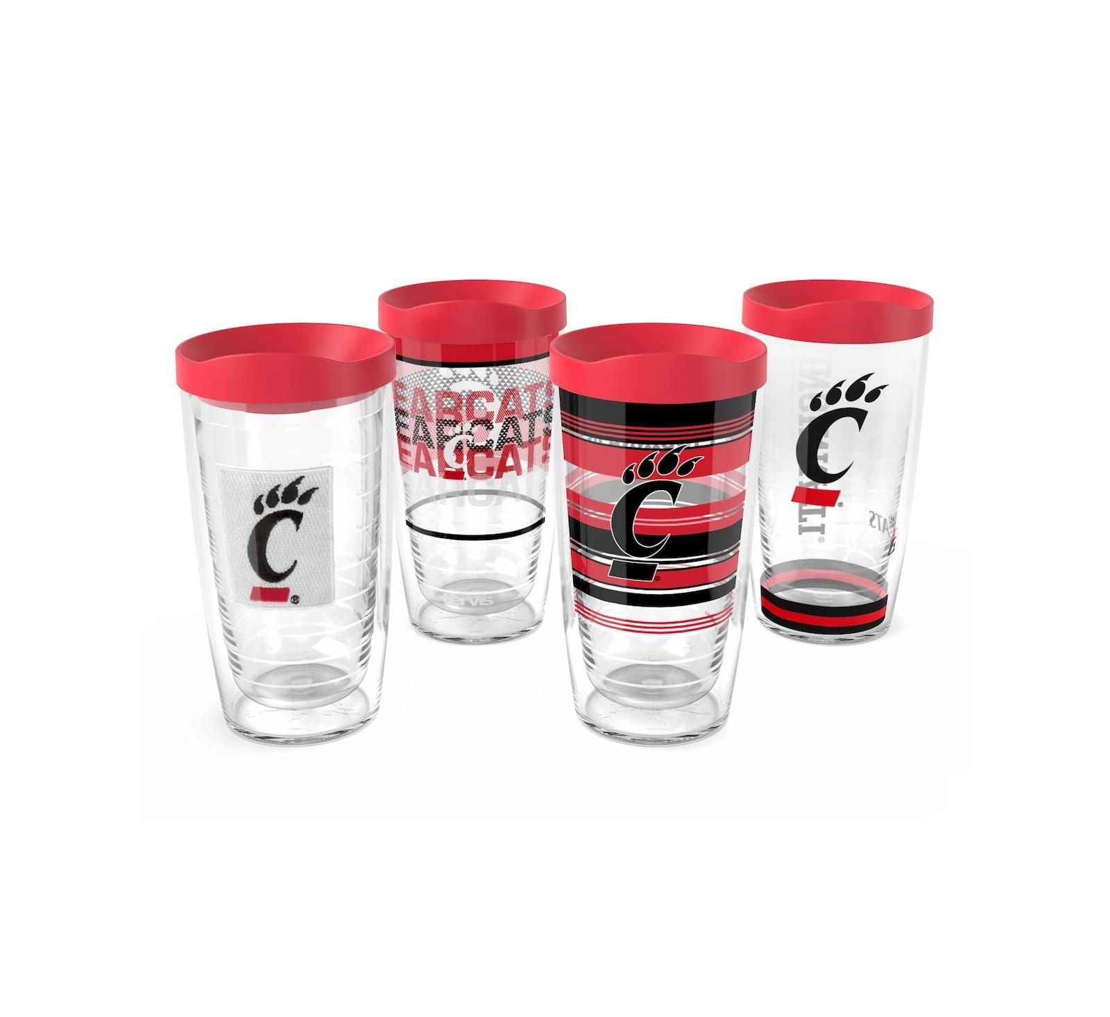 Набор классических стаканов Tervis Cincinnati Bearcats 16oz. (4 шт.)