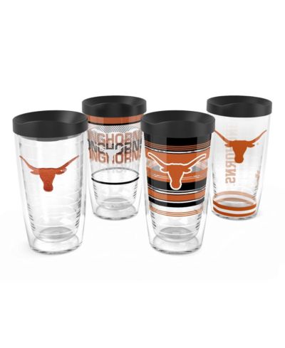 Набор стаканов Tervis Texas Longhorns 4-Pack 16oz. Classic Tumbler