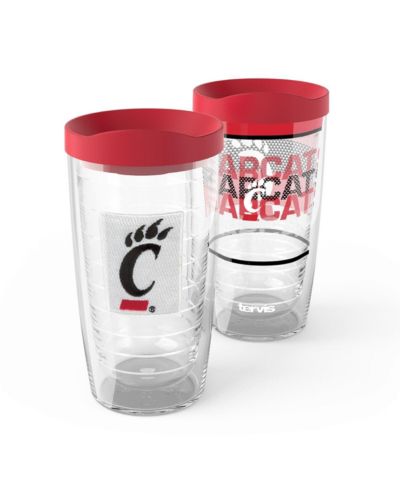 Набор стаканов Tervis Cincinnati Bearcats 2-Pack 16oz. Competitor Emblem Tumbler Set