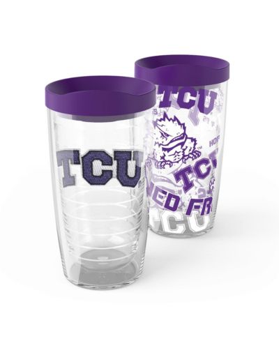 Набор термокружек Tervis TCU Horned Frogs 2-Pack 16oz. Competitor Emblem