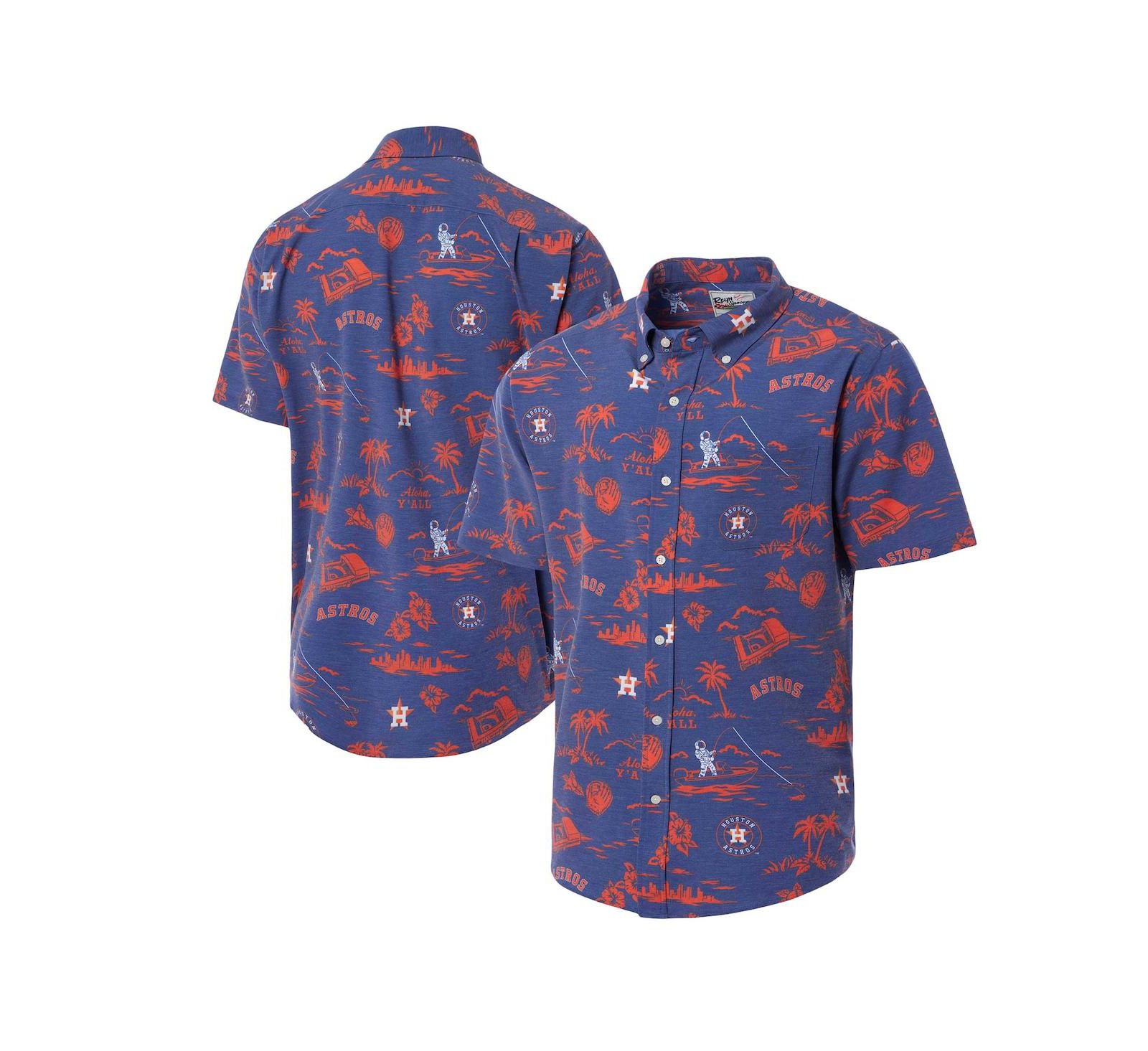 Мужская рубашка Reyn Spooner Navy Houston Astros Kekai Button-Down Shirt