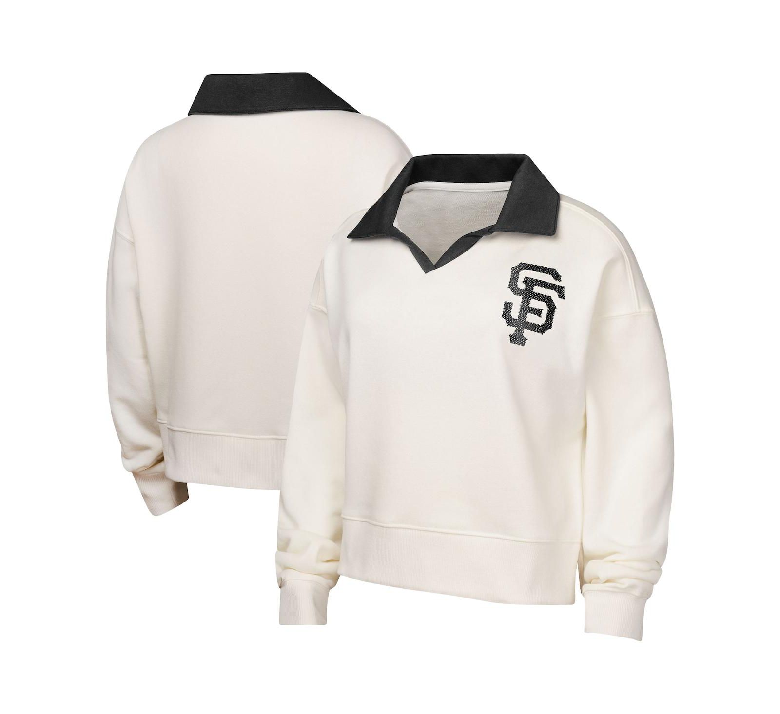 Outerstuff Детская белая толстовка с воротником V-образным вырезом San Francisco Giants Ballpark Hit