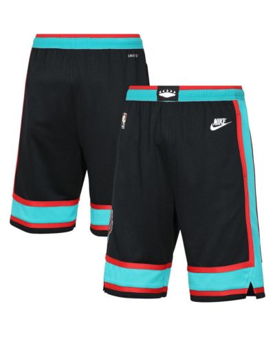 Nike Big Boys and Girls Black Memphis Grizzlies Hardwood Classics Dri-FIT Swingman Shorts