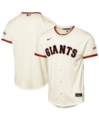 Nike джерси San Francisco Giants для мальчиков и девочек, кремовый цвет