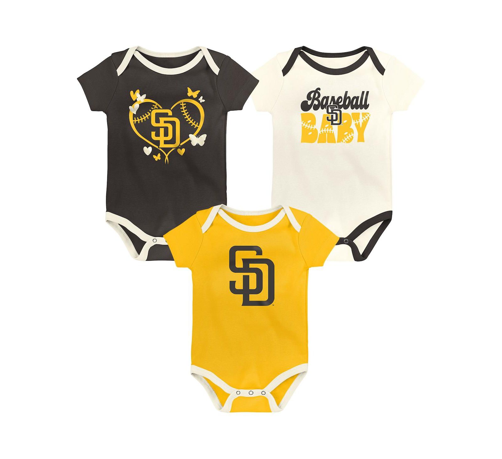 Набор боди для малышей Outerstuff San Diego Padres, 3 шт