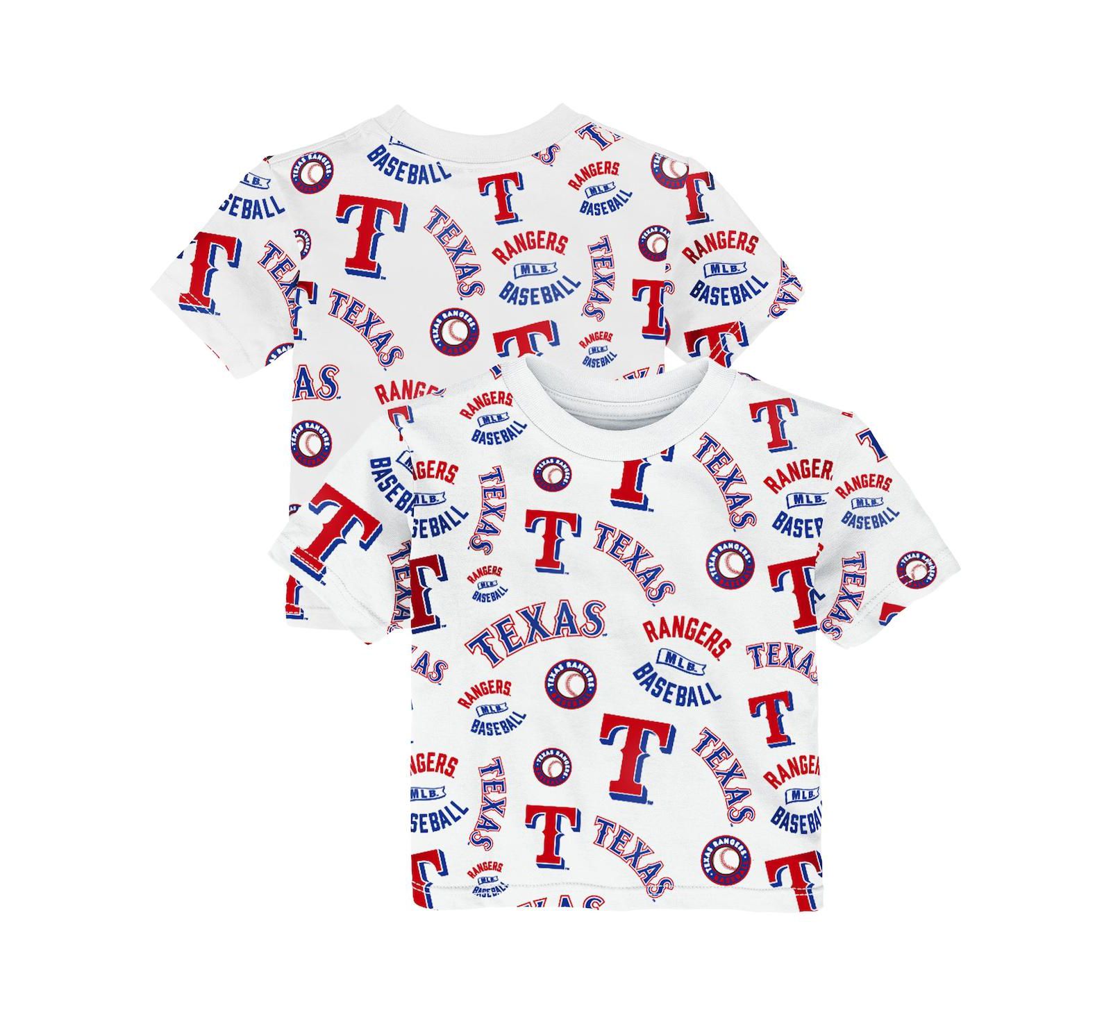 Outerstuff Toddler White Texas Rangers Run Down T-Shirt