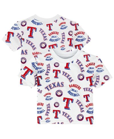Outerstuff Toddler White Texas Rangers Run Down T-Shirt