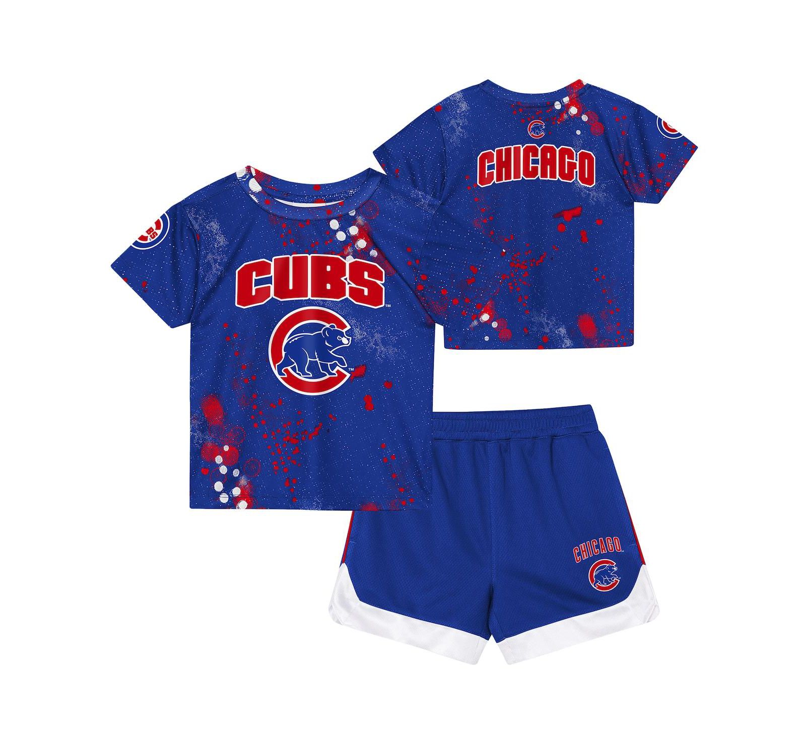 Детский комплект из футболки и шорт Outerstuff Preschool Royal Chicago Cubs Pinch Hitter Infielder
