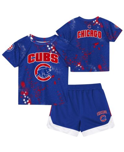 Детский комплект из футболки и шорт Outerstuff Preschool Royal Chicago Cubs Pinch Hitter Infielder