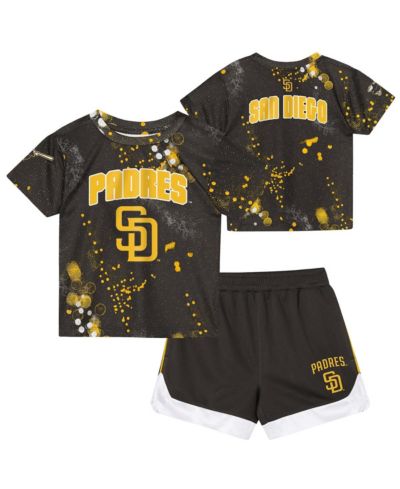 Детский комплект футболка и шорты Outerstuff San Diego Padres для дошкольников, коричневый