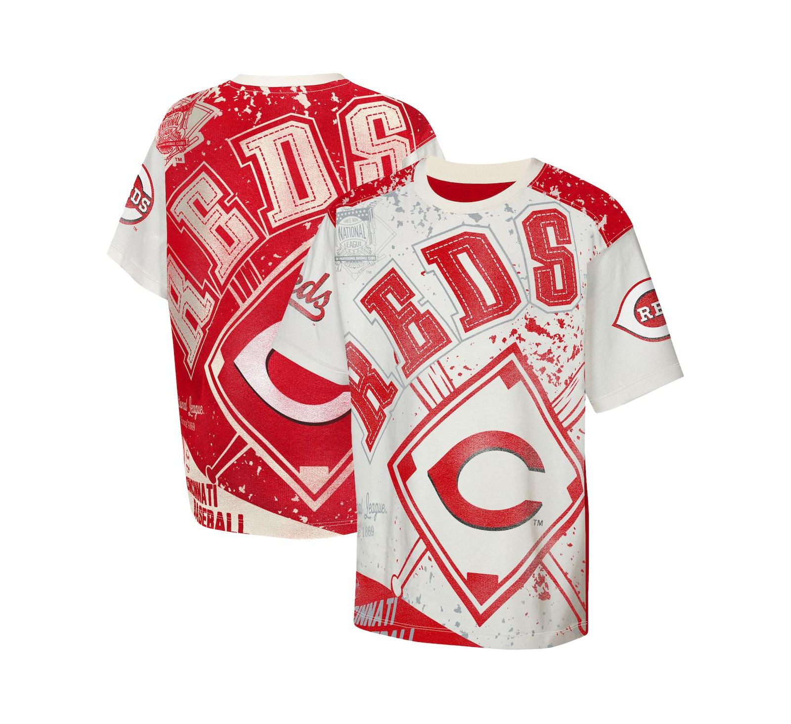 Outerstuff футболка Cincinnati Reds Big League Top Player Print