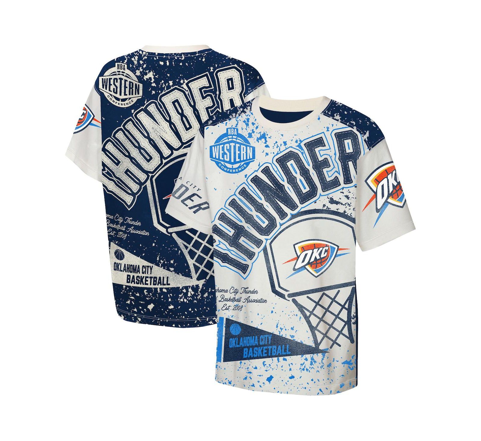 Футболка Outerstuff Big Boys and Girls Cream Oklahoma City Thunder