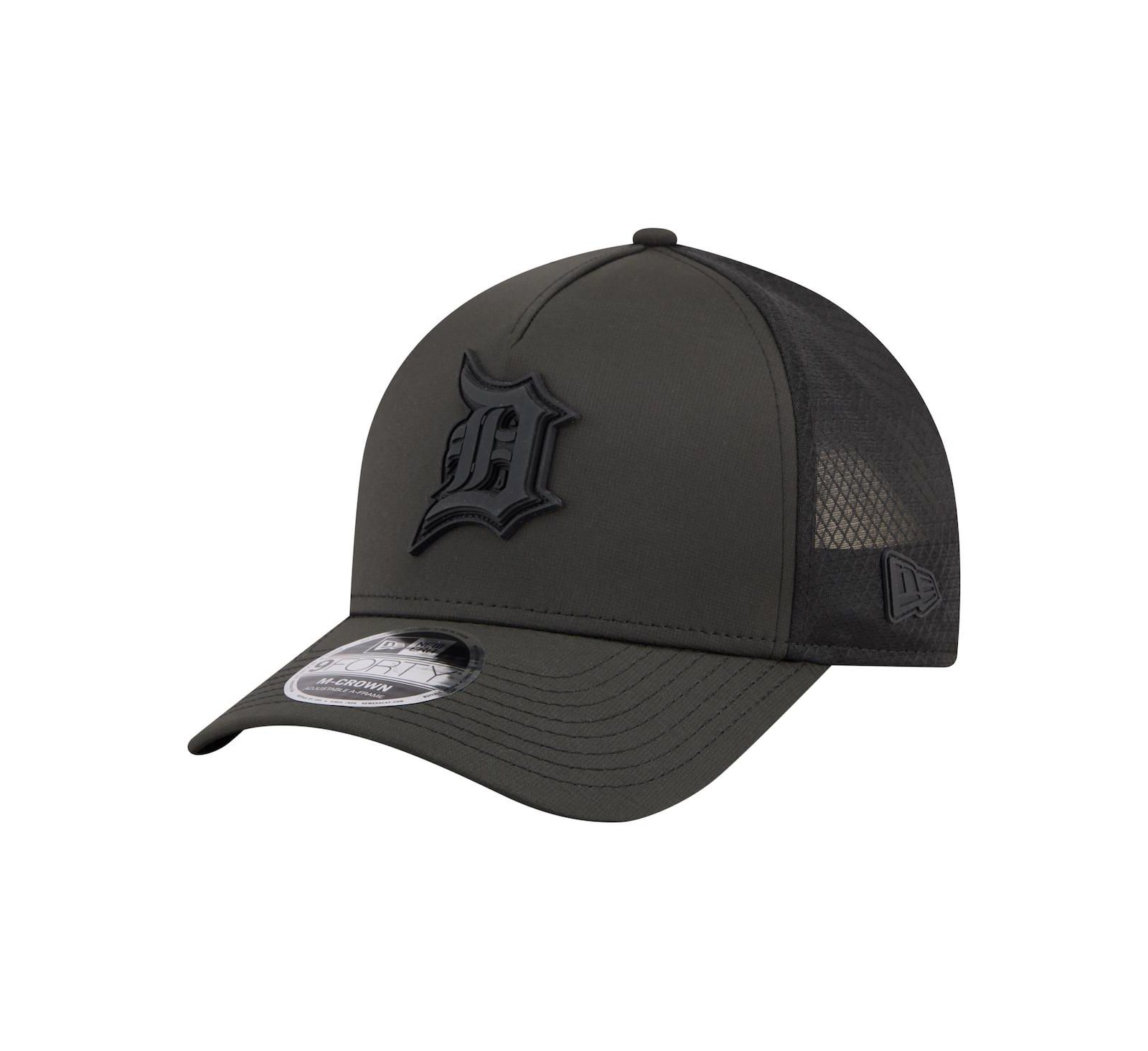 Мужская кепка New Era Detroit Tigers Badged M-Crown 9FORTY Trucker, черная