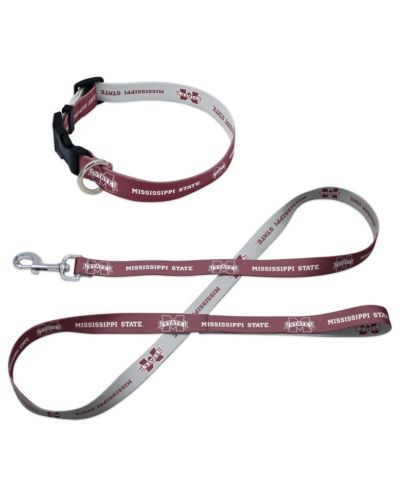 Wincraft Mississippi State Bulldogs Pet Leash and Collar Set