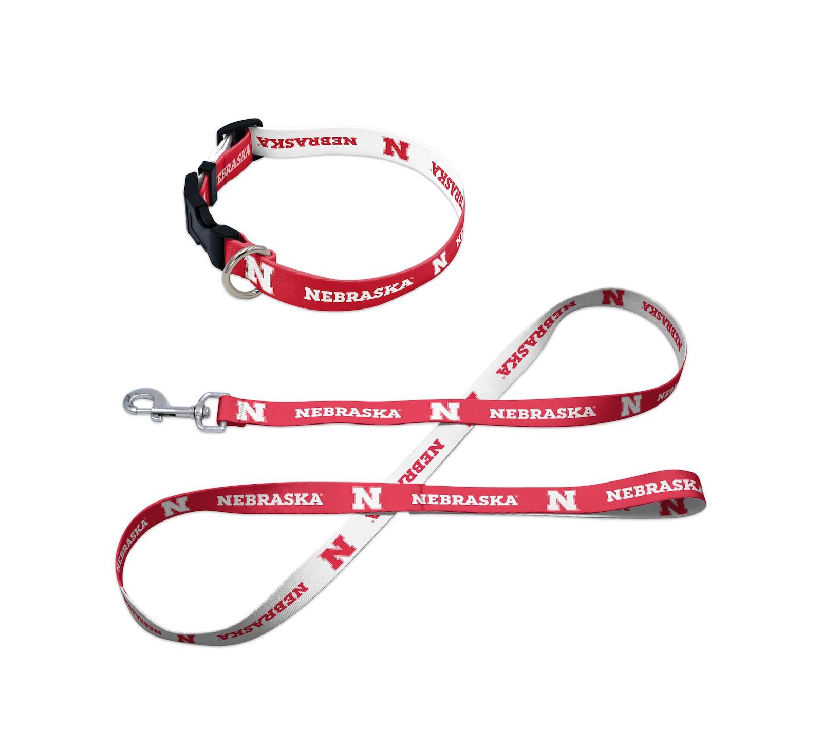 Wincraft Nebraska Huskers Pet Leash and Collar Set