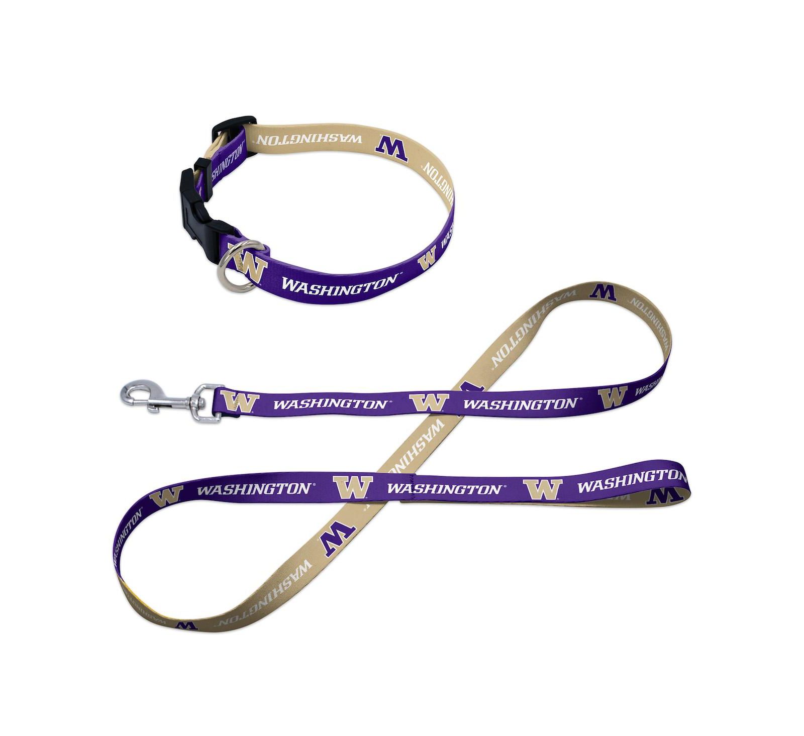 Набор ошейник и поводок Wincraft Washington Huskies для домашних животных