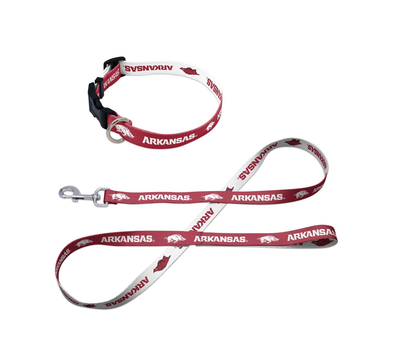 Набор поводок и ошейник Wincraft Arkansas Razorbacks для домашних животных