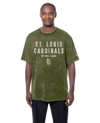 Мужская футболка New Era St. Louis Cardinals 2026 Armed Forces Day, оливковый цвет