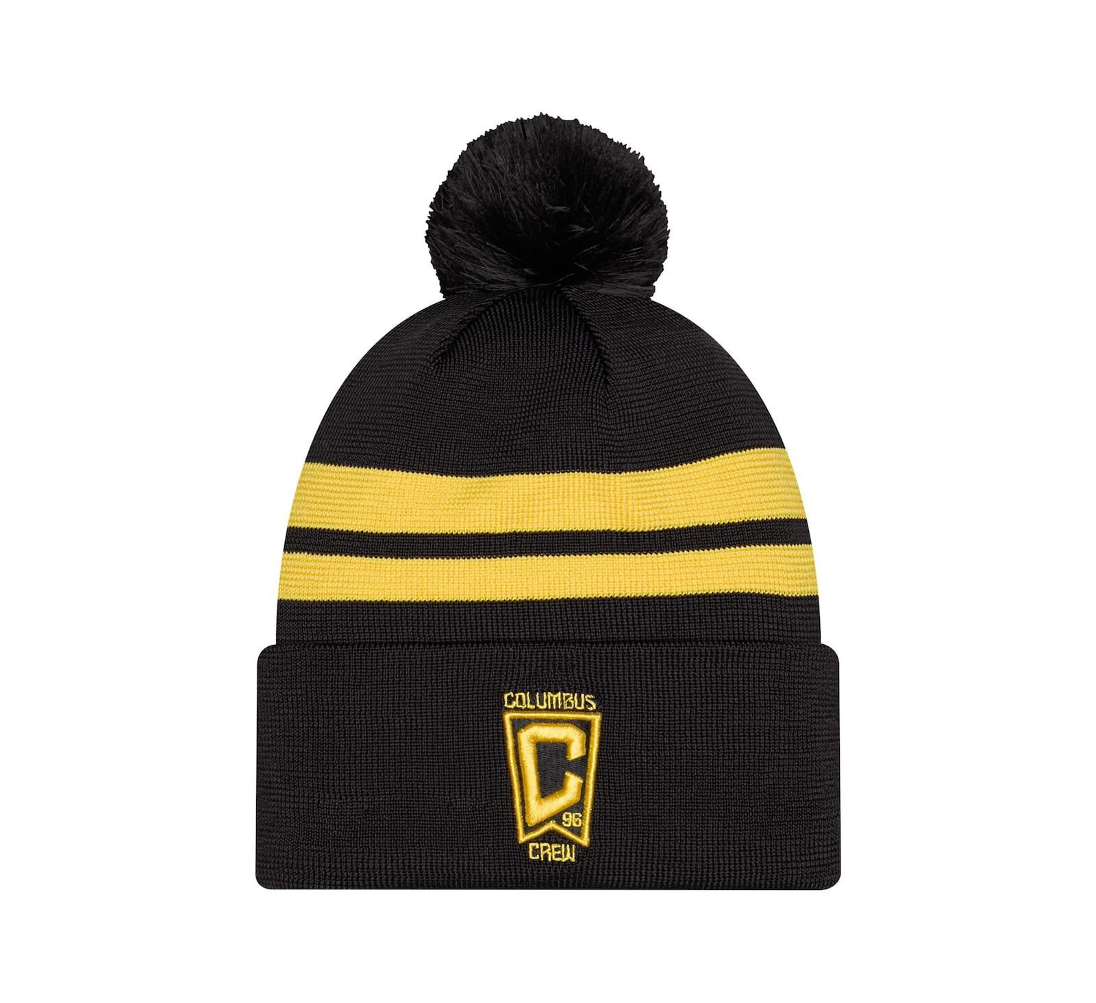 New Era Мужская вязаная шапка с помпоном Columbus Crew 2026 Jersey Hook Cuffed