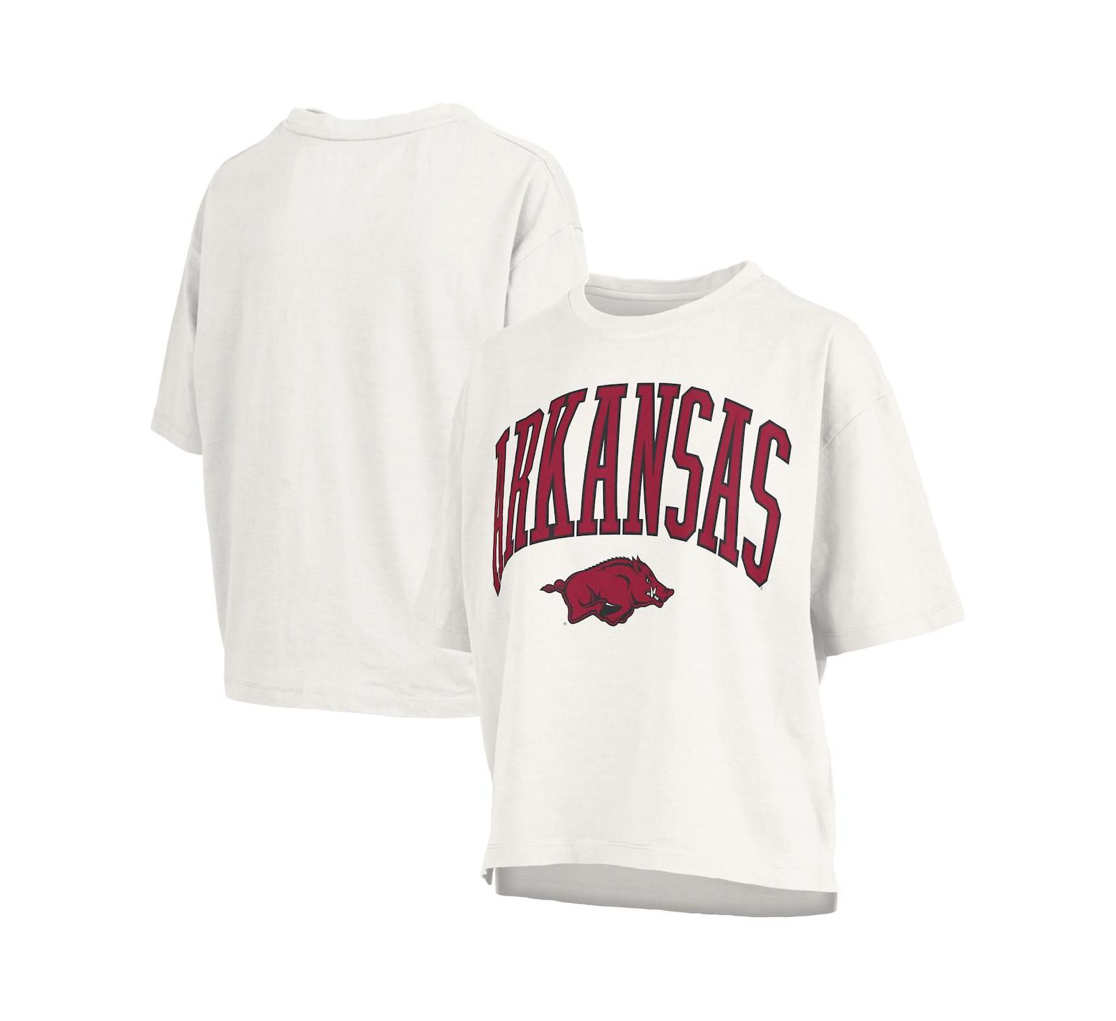 Pressbox Женская футболка Arkansas Razorbacks Nelson, белая
