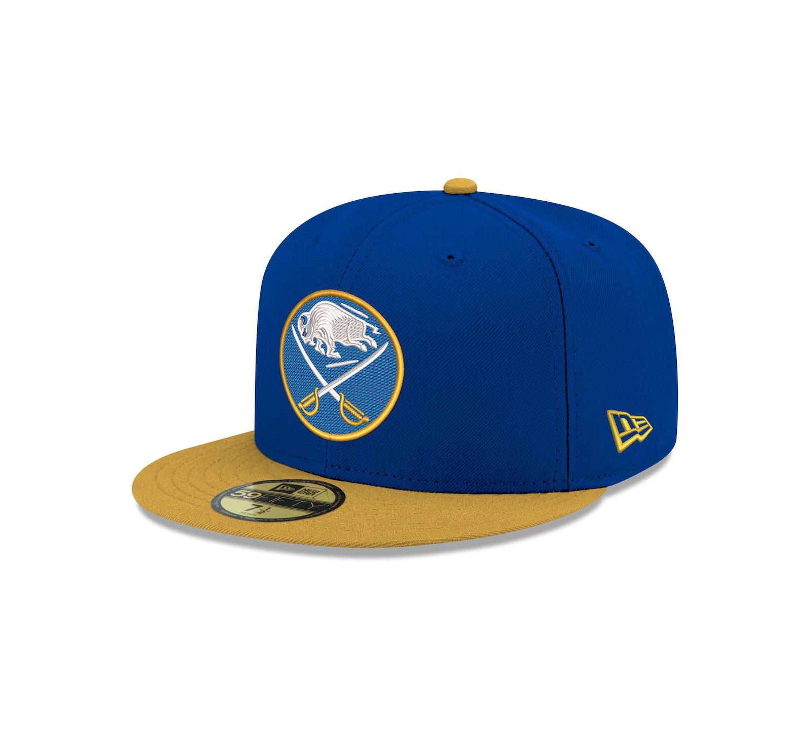 Кепка New Era Men's Royal Buffalo Sabres Core Logo Two-Tone 59FIFTY Fitted Hat