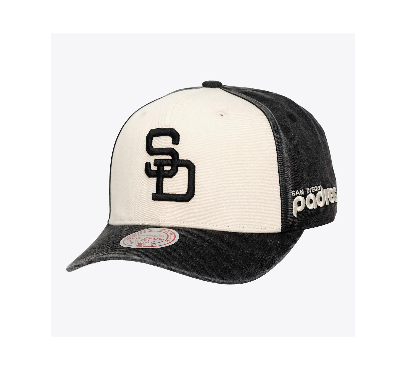 Mitchell & Ness Мужская и Женская кепка Snapback San Diego Padres Cream/Black