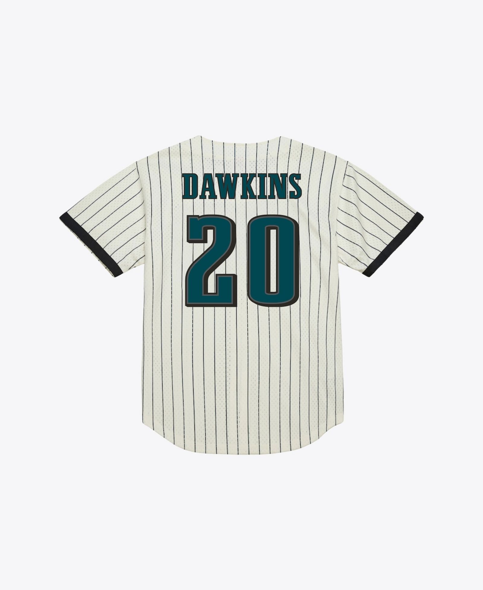 Мужская джерси Mitchell & Ness Brian Dawkins Cream Philadelphia Eagles Mesh Fashion