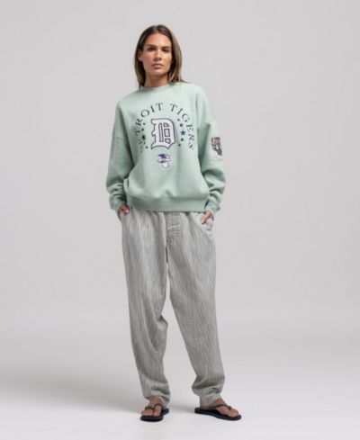 Mitchell & Ness Women's Green Detroit Tigers Yacht Rock Sweatshirt