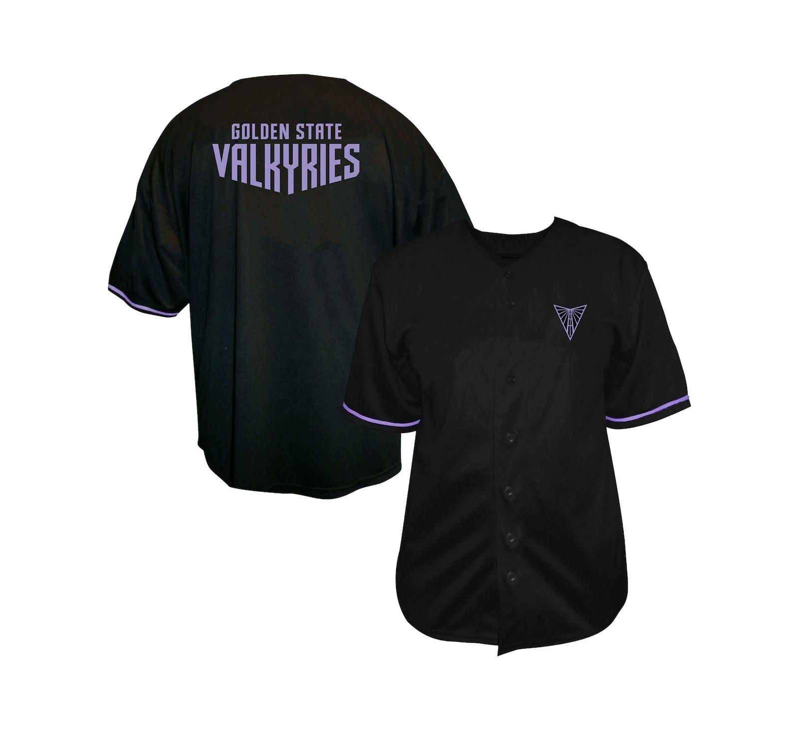 Мужской спортивный джерси Fanatics Eclipse Black Golden State Valkyries Big & Tall Full-Button Fashion Jersey