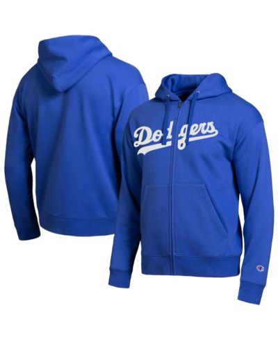 Мужское худи Champion Los Angeles Dodgers Royal All-Star Wordmark Full-Zip