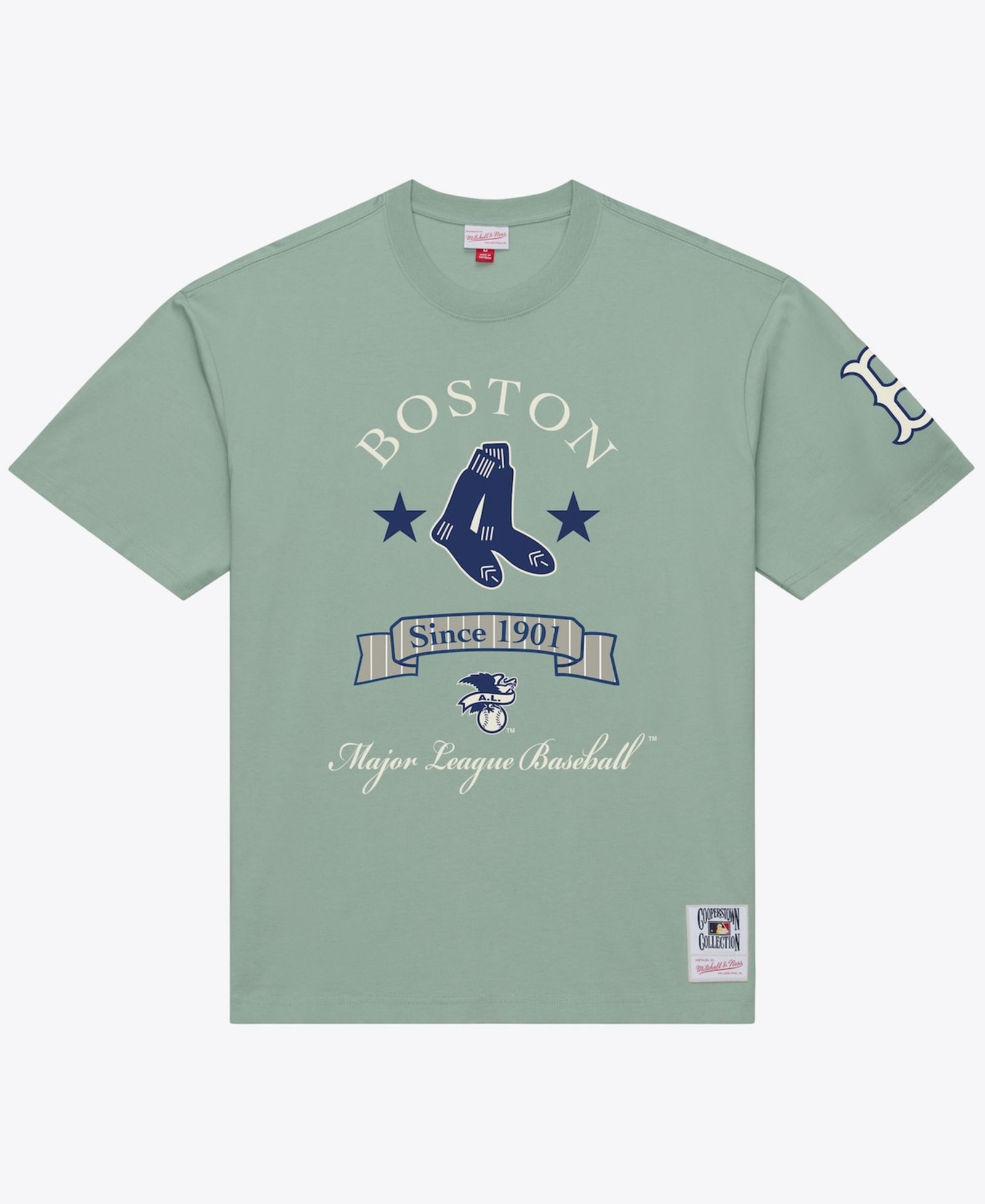 Мужская футболка Mitchell & Ness Green Boston Red Sox Yacht Rock