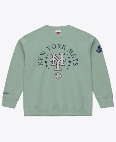 Мужское флисовое худи Mitchell & Ness Green New York Mets Yacht Rock