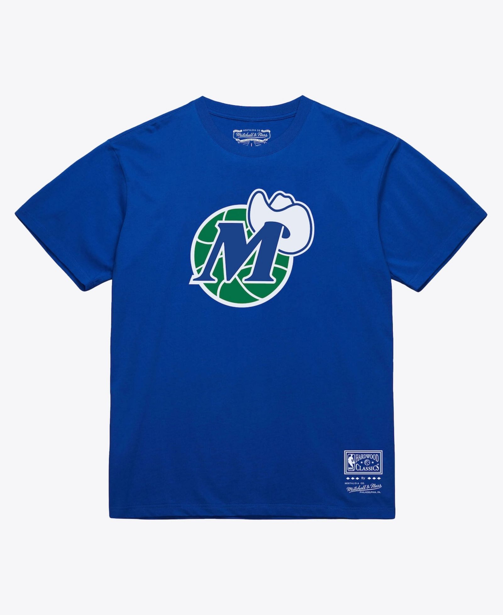 Футболка Mitchell & Ness Hardwood Classics Arch для мужчин и женщин, Royal Dallas Mavericks